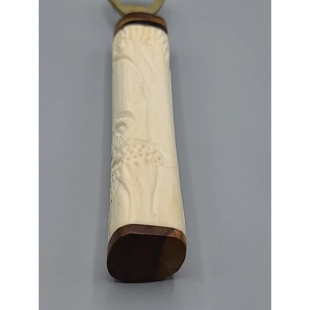 Barware Vintage 7 Inch Hand Carved Brass Elephant Carving Bottle Opener